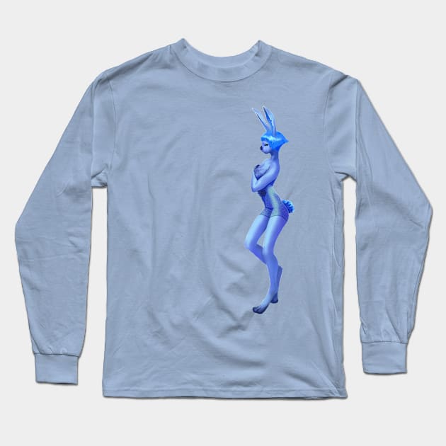 Blue bunny Long Sleeve T-Shirt by Welsharess